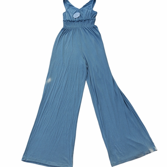 Pink Rose Wide leg stretch jumpsuit Sage Gree Size Medium - Picture 3 of 7